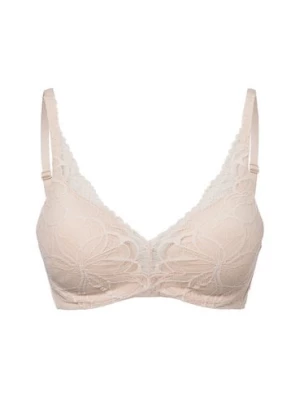 Triumph Biustonosz damski na fiszbinach - Body Make-Up Illusion Lace Kobiety beżowy jednolity,