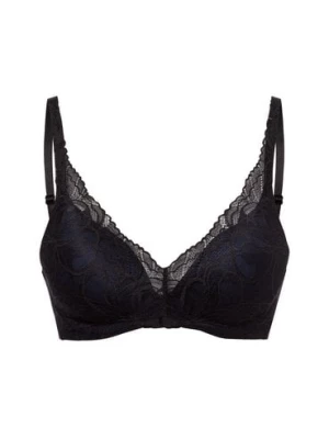 Triumph Biustonosz damski na fiszbinach - Body Make-Up Illusion Lace Kobiety czarny jednolity,