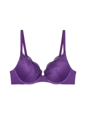 Triumph Biustonosz damski na fiszbinach - Comfort Glam Kobiety Sztuczne włókno lila jednolity,