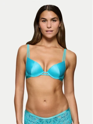 Triumph Biustonosz push-up Crazy Stupid Love 10222374 Niebieski