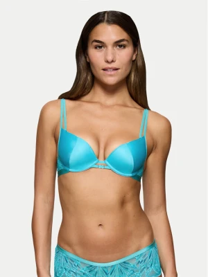 Triumph Biustonosz push-up Crazy Stupid Love 10222374 Niebieski