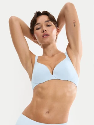 Triumph Biustonosz z fiszbiną Body Make Up Illusion 10217848 Niebieski jasny