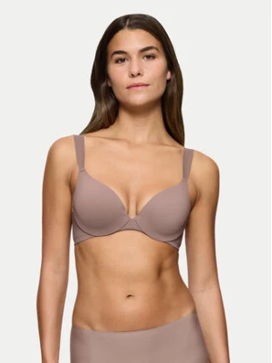 Triumph Biustonosz z fiszbiną Make-Up Illusion 10217848 Brązowy