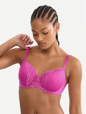 Triumph Biustonosz z fiszbiną Waves Of Glow 10227810 Różowy ciemny