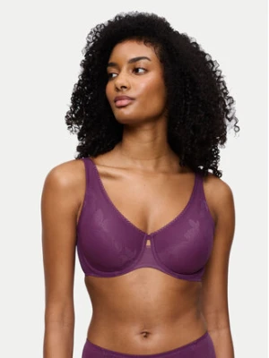 Triumph Biustonosz z fiszbiną Wild Rose Sensation 10205953 Fioletowy