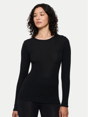Triumph Bluzka piżamowa Beauty Layers 10225656 Czarny Slim Fit