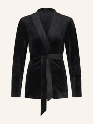 Triumph Damski Peniuar Sensual Velour Z Materiału Nicki schwarz