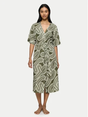 Triumph Kimono Beach MyWear 10222618 Zielony Relaxed Fit