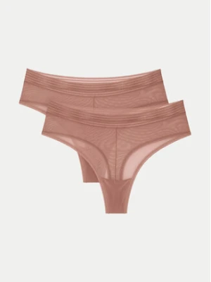 Triumph Komplet stringów Tempting Sheer 10218590 Beżowy