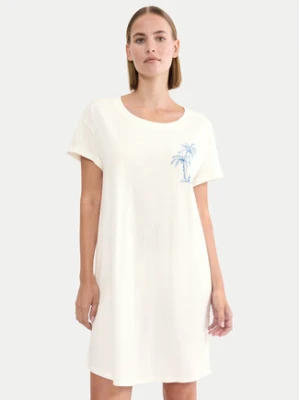 Triumph Koszula nocna 10221117 Kremowy Relaxed Fit