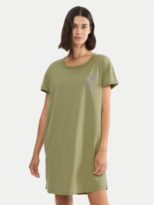 Triumph Koszula nocna 10221117 Zielony Relaxed Fit
