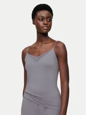 Triumph Koszulka piżamowa Aura Spotlight 10221405 Szary Regular Fit