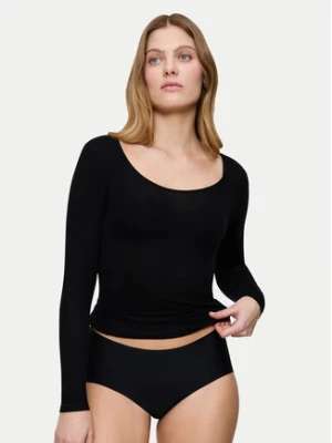 Triumph Koszulka piżamowa Bauty Layers 10225060 Czarny Slim Fit