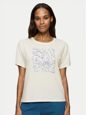 Triumph Koszulka piżamowa Mix & Match 10218281 Beżowy Relaxed Fit