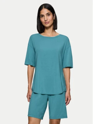 Triumph Piżama Timeless Sensuality 10222627 Turkusowy Relaxed Fit