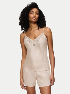 Triumph Piżama Wild Azalea 10221499 Beżowy Regular Fit