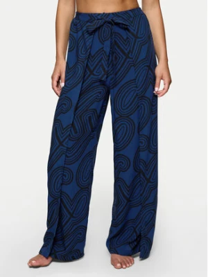 Triumph Spodnie materiałowe Beach MyWear 10222189 Granatowy Wide Leg