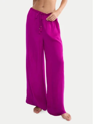 Triumph Spodnie materiałowe Summer 10227246 Różowy ciemny Wide Leg