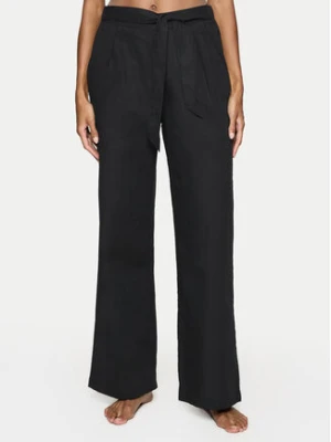 Triumph Spodnie piżamowe Summer 10222571 Czarny Relaxed Fit