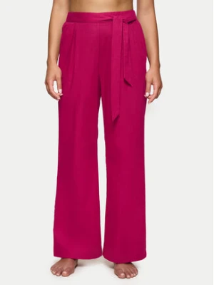Triumph Spodnie piżamowe Summer 10222571 Różowy Relaxed Fit
