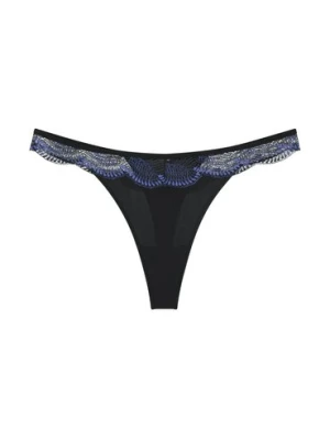 Triumph Stringi - Comfort Glam Kobiety Sztuczne włókno czarny jednolity,