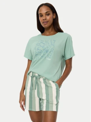 Triumph Szorty piżamowe Mix & Match 10218280 Zielony Relaxed Fit