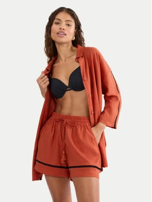 Triumph Szorty piżamowe Summer Wear 10227237 Pomarańczowy Regular Fit