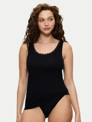 Triumph Top Feel Of Cotton 10224975 Czarny Slim Fit