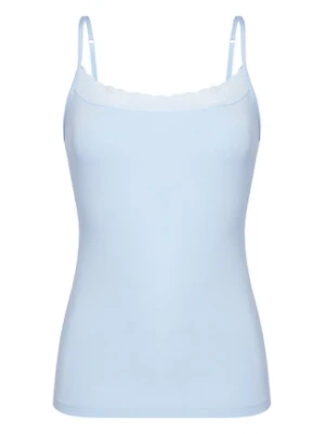 Triumph Top Feel Of Modal 10221654 Błękitny Slim Fit