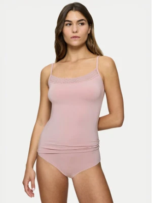 Triumph Top Feel Of Modal 10221654 Różowy Slim Fit