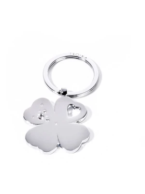 Troika Brelok w kolorze srebrnym z kryształami Swarovski do kluczy rozmiar: onesize
