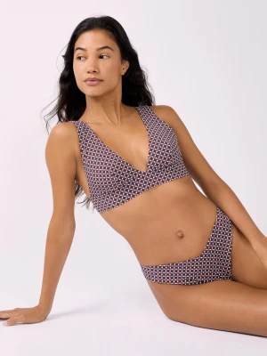Trójkątny top od bikini z nadrukiem Etam