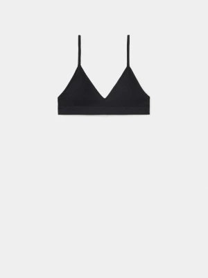 Trójkątny biustonosz basic czarny - Teen - - MANGO TEEN