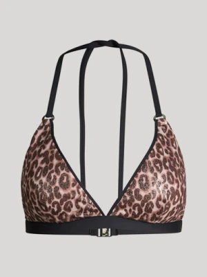 Trójkątny stanik bikini w kolorze brązowym/beżowym Leo Joop