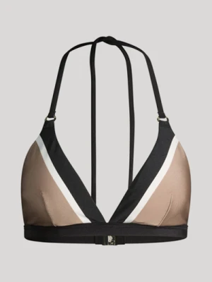 Trójkątny stanik bikini w kolorze czarnym/brązowym Joop