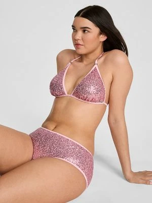 Trójkątny top bikini wiązany na sznurkach Victoria's Secret