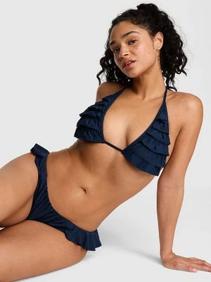 Zdjęcie produktu PINK Trójkątny top bikini z falbanką Ruffle Victoria's Secret