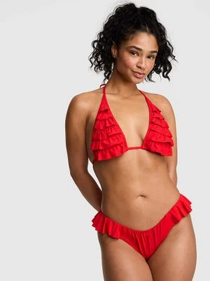 Zdjęcie produktu PINK Trójkątny top bikini z falbanką Ruffle Victoria's Secret