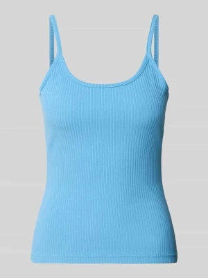 Trójkątny top na ramiączkach z mieszanki bawełny, krój slim fit Marc O'Polo DENIM