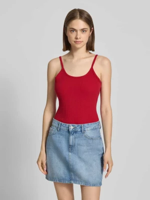 Trójkątny top na ramiączkach z mieszanki bawełny, krój slim fit Marc O'Polo DENIM