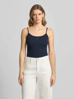 Trójkątny top na ramiączkach z mieszanki bawełny, krój slim fit Tommy Jeans