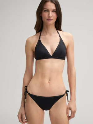 Trójkątny top od bikini w kolorze czarno-złotym Joop