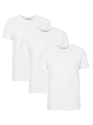 Trójpak białych T-shirtów męskich basic OCHNIK