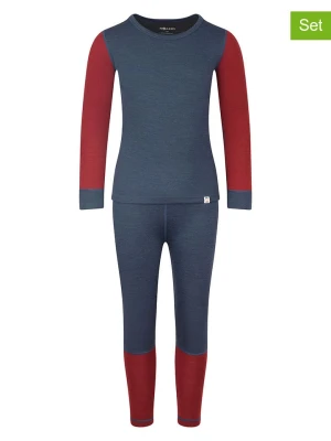 Trollkids 2-częściowy zestaw bielizny funkcyjnej "Merino" w kolorze granatowym rozmiar: 104