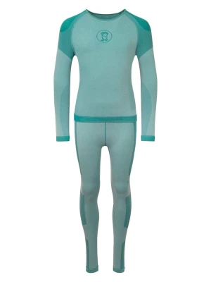 Trollkids 2-częściowy zestaw funkcyjny "Hemsedal Baselayer" w kolorze turkusowym rozmiar: 110