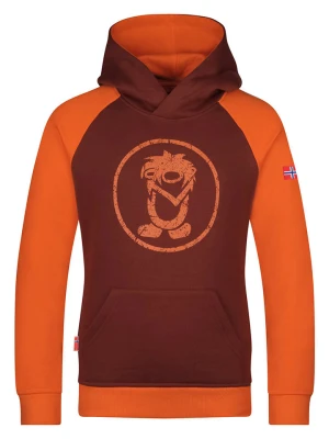 Trollkids Bluza "Alesund" w kolorze brązowo-pomarańczowym rozmiar: 116