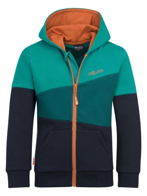 Trollkids Bluza "Alesund" w kolorze granatowo-zielonym rozmiar: 92