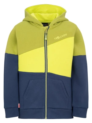 Trollkids Bluza "Alesund" w kolorze granatowo-żółtym rozmiar: 110