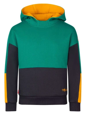 Trollkids Bluza "Rondane" w kolorze zielonym rozmiar: 128