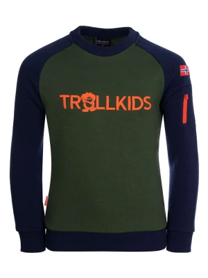 Trollkids Bluza "Sandefjord" w kolorze khaki rozmiar: 176